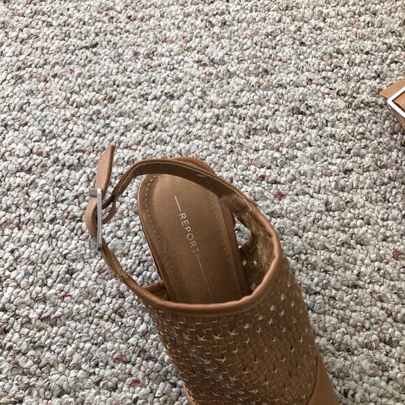 Report Woven Leather Block Heels - Picture 2 of 6